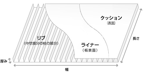 プラダンの構造と名称