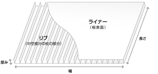 プラダンの構造と名称